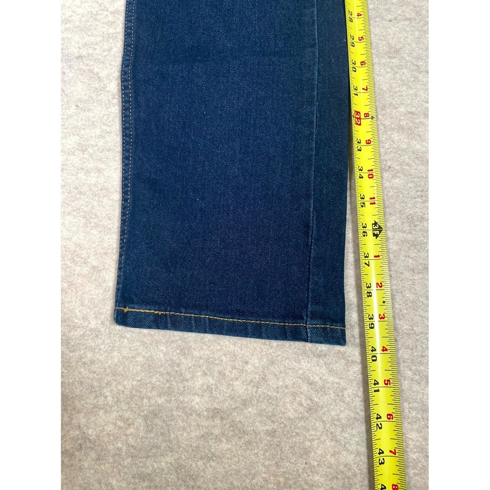 Levi's 505 Regular Jeans Mens 32x30 Blue Denim Cotton Mid Rise Straight Leg - Picture 14 of 16